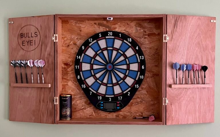 Dart Board Wood Box