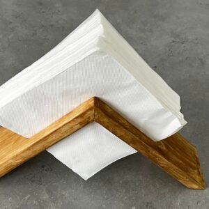 Rustic Wooden Napkin Holder – Handmade Farmhouse Storage