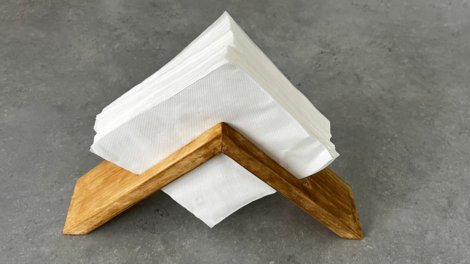 Rustic Wooden Napkin Holder – Handmade Farmhouse Storage - Image 2