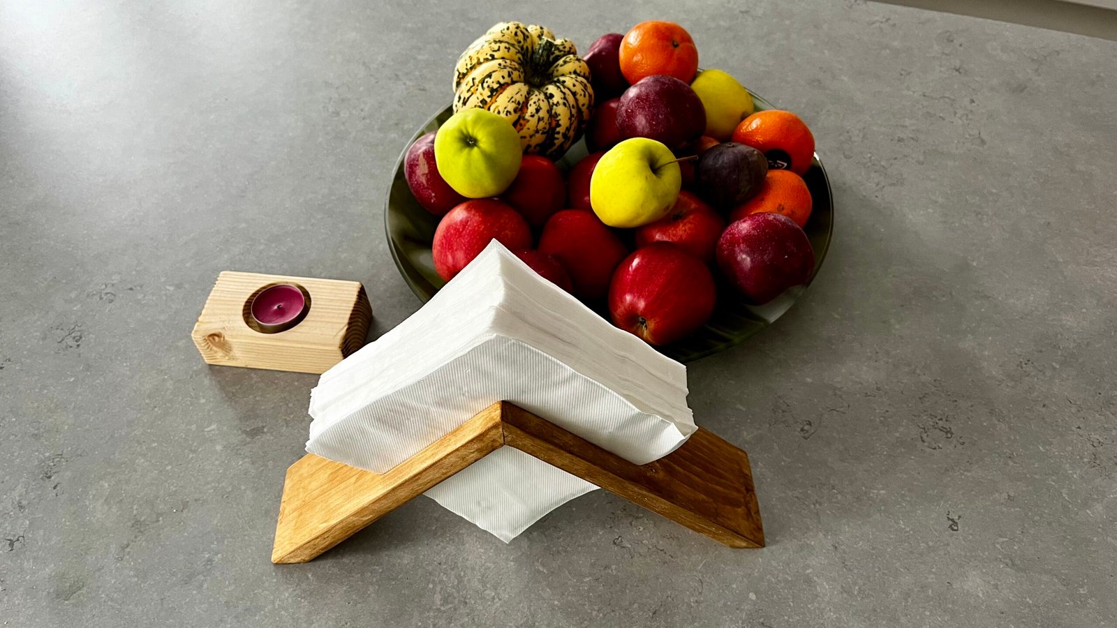 Rustic Wooden Napkin Holder – Handmade Farmhouse Storage - Image 3