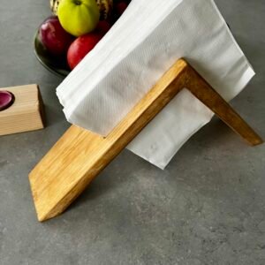 Rustic Wooden Napkin Holder – Handmade Farmhouse Storage