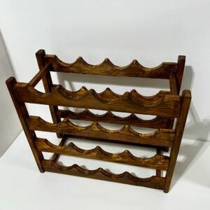 Rustic Wine Rack Woodworking Plan – DIY PDF (16 Bottles)