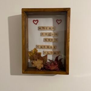 Handmade Wooden Shadow Box Frame – Deep Display Case for A4 Photos