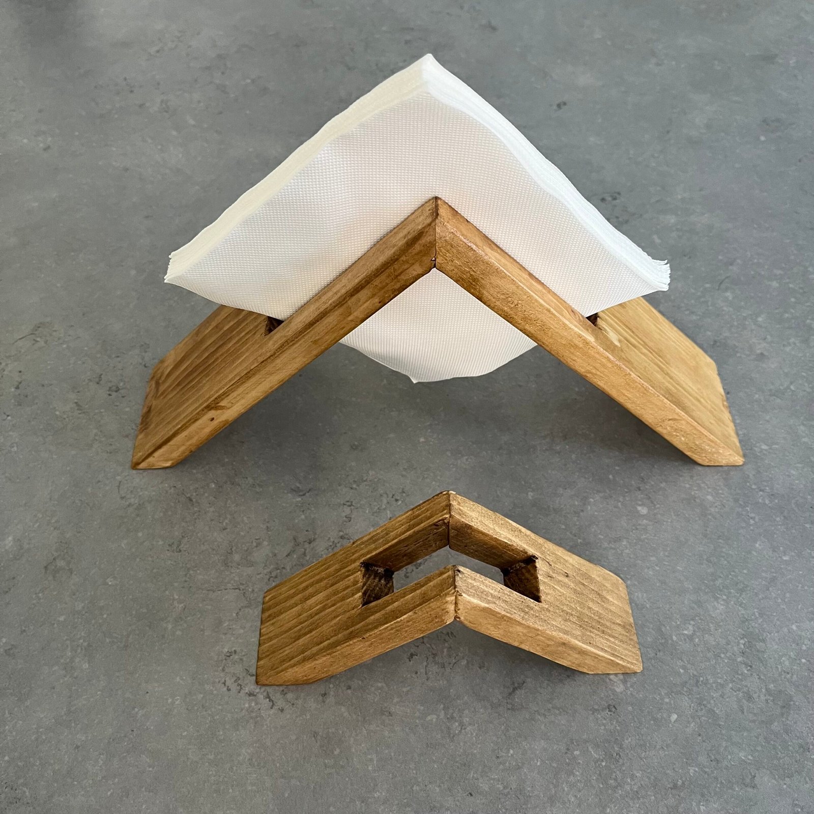 Rustic Wooden Napkin Holder – Handmade Farmhouse Storage - Image 10