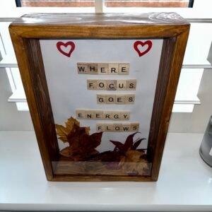 Handmade Wooden Shadow Box Frame – Deep Display Case for A4 Photos