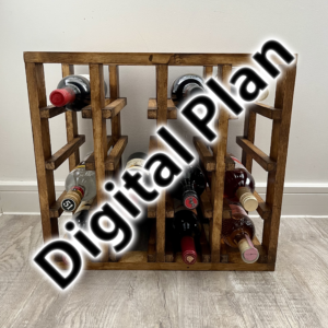 DIY Classic Cellar Wine Rack Plans – Rustic Farmhouse PDF Download