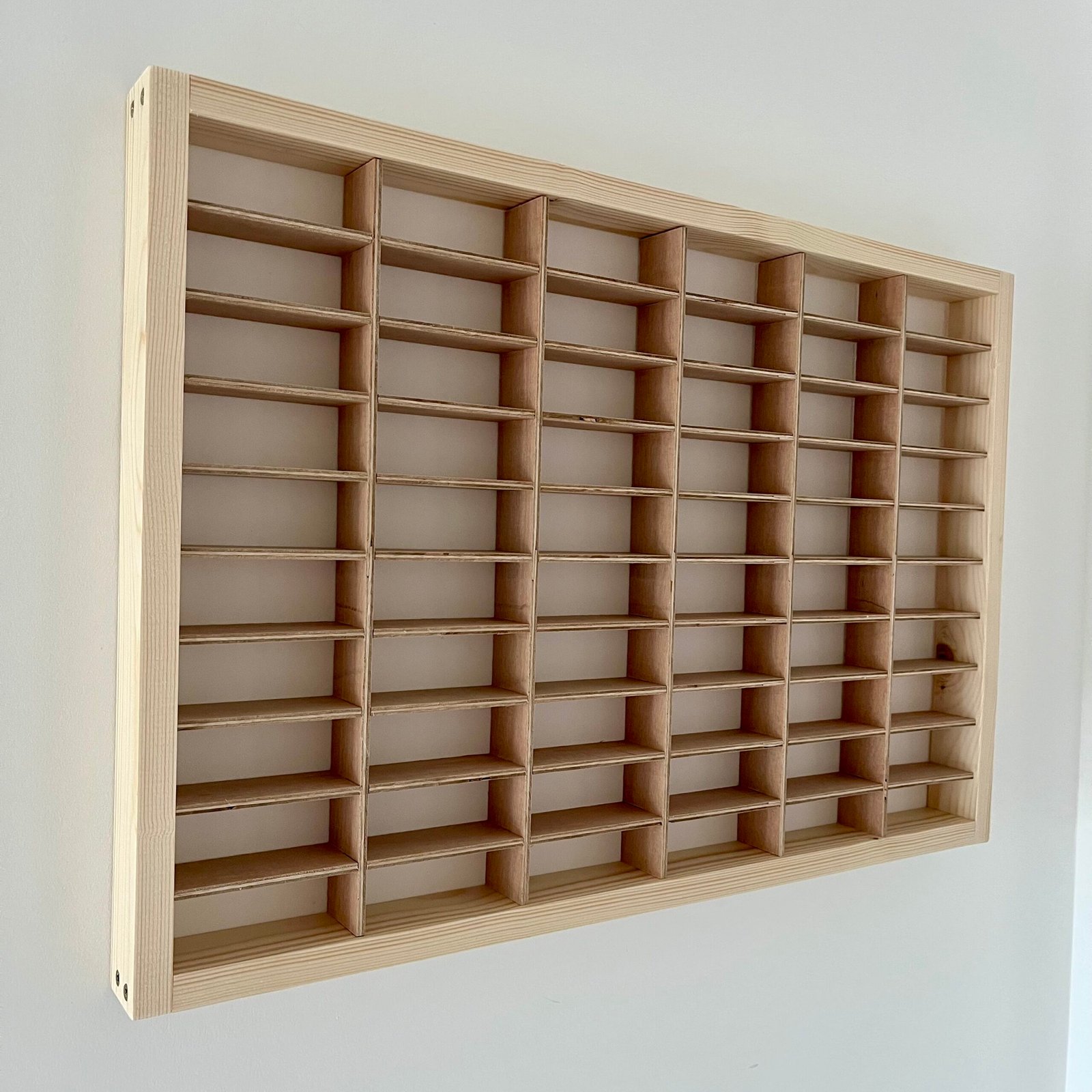 Wooden Hot Wheels Display Case – 60 Car Wall Storage for Kids & Collectors - Image 10