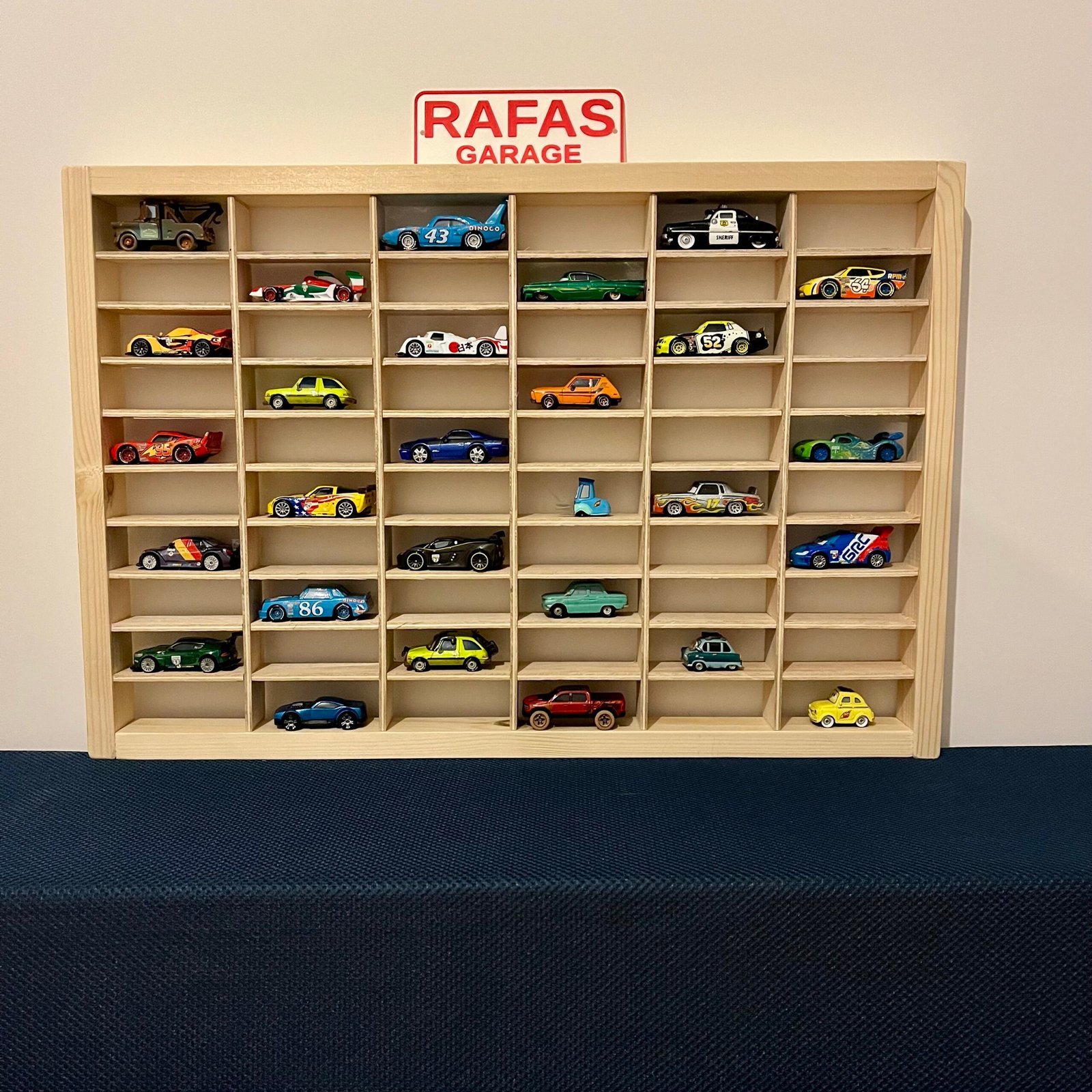 Wooden Hot Wheels Display Case