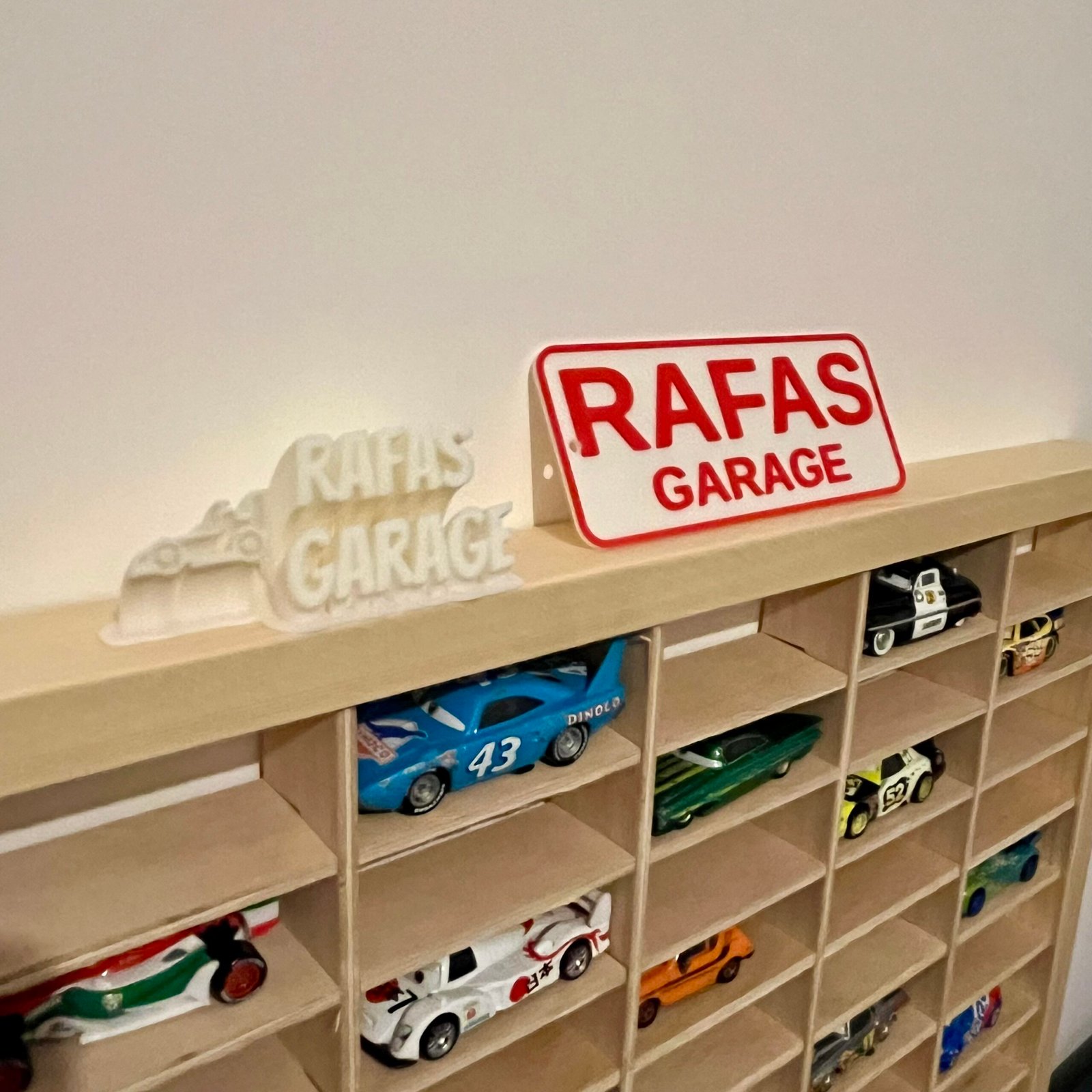 Wooden Hot Wheels Display Case – 60 Car Wall Storage for Kids & Collectors - Image 7