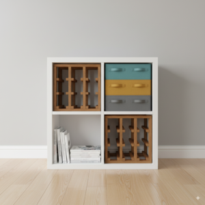 Classic Cellar IKEA Kallax Wine Rack Insert – Wooden Storage