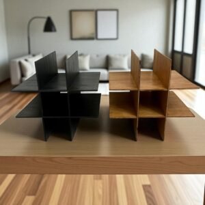 Grid IKEA Kallax Wine Rack Insert – Wooden Bottle Rack