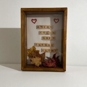 Handmade Wooden Shadow Box Frame – Deep Display Case for A4 Photos