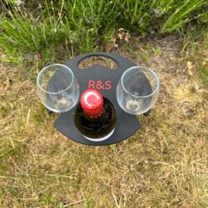 Personalized Beach Wine Holder | 3D Printed Picnic Wine Caddy