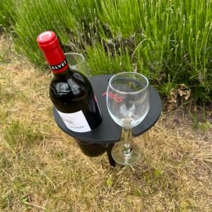 Personalized Beach Wine Holder | 3D Printed Picnic Wine Caddy